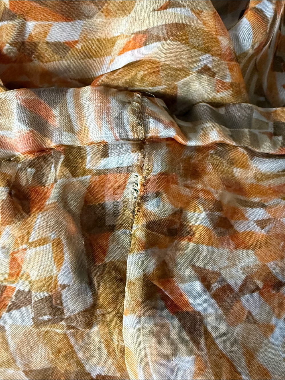 Collection XIIX Ltd. sheer wide-leg palazzo pants abstract geometric print - Picture 8 of 8